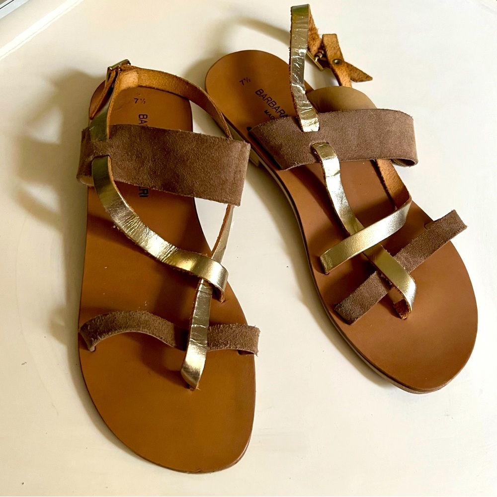 💛 Greek Leather and suede sandals 💛